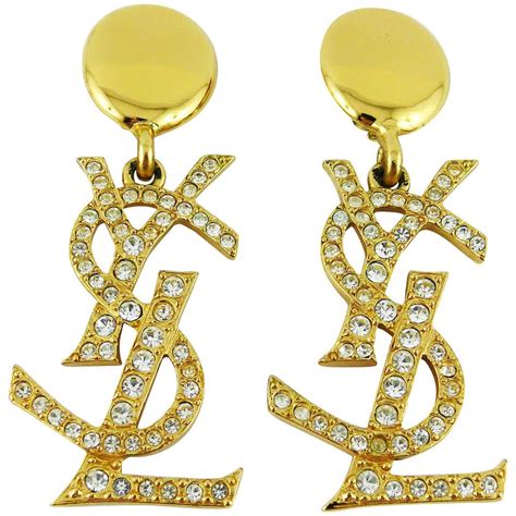 ysl daimonte logo earrings